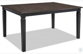 Glennwood Rubbed Black and Charcol Extendable Dining Table