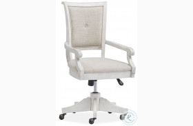 Newport Alabaster Adjustable Upholstered Swivel Chair