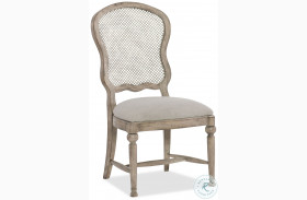 Boheme Antique Gray White Gaston Metal Back Side Chair Set Of 2