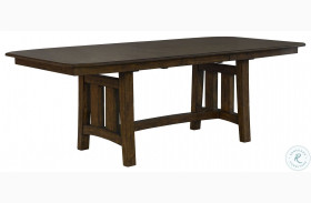 Henderson Muscavadi Brown 90" Extendable Trestle Dining Table