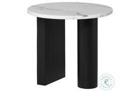 Stories White And Black Side Table