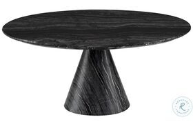 Claudio Black Wood Vein 35" Coffee Table