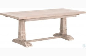 Hudson Natural Gray Rectangular Extendable Dining Table