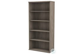Hybrid Modern Hickory Tall 5 Shelf Bookcase