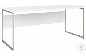 Hybrid White 72" Medium Computer Desk
