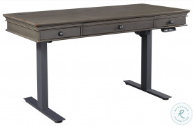 Oxford Peppercorn 60" Lift Top Adjustable Desk