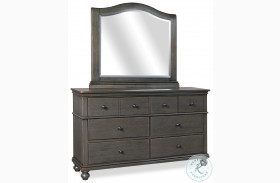 Oxford Peppercorn Dresser with Arched Mirror