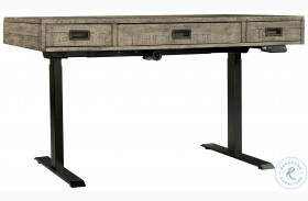 Grayson Cinder Distressed Grey 60" Adjustable Lift Top Desk