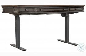 Hampton Black Cherry Adjustable Lift Top Desk