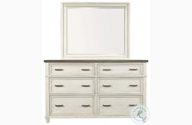 Caraway Aged Ivory Dresser with Mirror