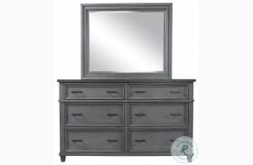 Caraway Aged Slate Dresser with Mirror