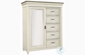 Caraway Aged Ivory Sliding Door Chest