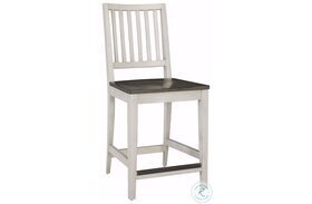 Caraway Aged Ivory Wood Seat Counter Height Stool Set Of 2