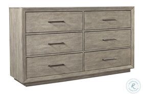 Platinum Gray Linen Dresser