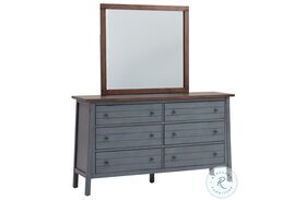 Pinebrook Denim Dresser with Mirror