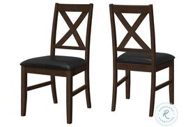 1333 Black Cross Back Dining Chair Set Of 2