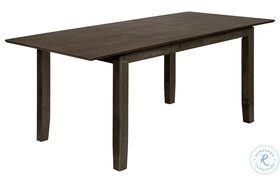 1375 Gray Rectangular Extendable Dining Table