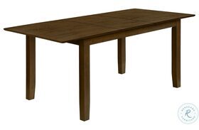 1395 Brown Walnut Extendable Dining Table