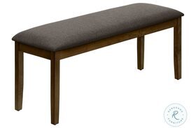 1397 Brown Upholstered Bench