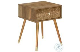 2837 Walnut Drawer 20" Accent Table