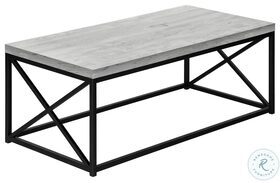 3417 Grey And Black Coffee Table