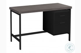 7437 Black And Grey 48" Computer Desk