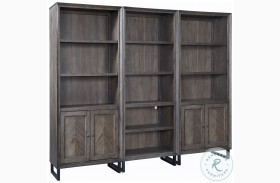 Harper Point Fossil 3 Piece Bookcase Wall