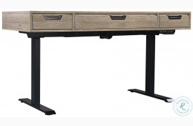 Harper Point Bleached Khaki 60" Adjustable Lift Top Desk