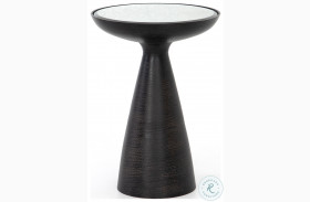 Marlow Mod Brushed Bronze Pedestal Table