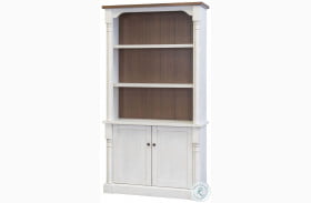 Durham Weathered White 3 Shelf Bookcase