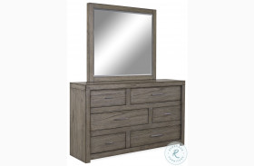 Modern Loft Greystone 6 Drawer Dresser with Mirror