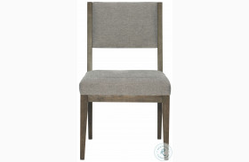 Linea Grey And Cerused Charcoal Side Chair