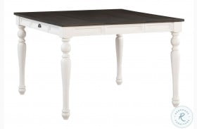 Joanna Ivory And Mocha Extendable Counter Height Dining Table