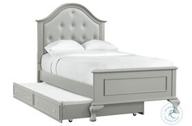 Jenna Youth Upholstered Panel Bed With Trundle