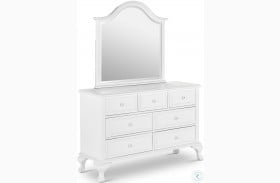 Jenna White Dresser With Mirror