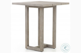Stapleton Weathered Grey Outdoor Bar Table