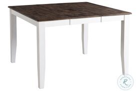 Kona Gray and White Extendable Gathering Height Dining Table
