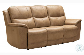 Kaden Elliott Taupe Power Reclining Sofa with Power Headrests And Lumbar