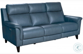 Kester Masen Bluegray Power Reclining Sofa with Power Headrest