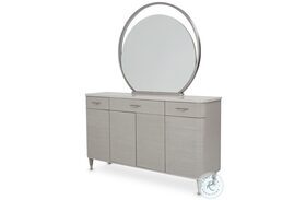 Eclipse Moonlight Sideboard And Mirror with LED Lights