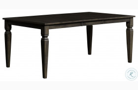 Kingston Dark Gray 78" Extendable Leg Dining Table