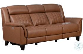 Kimball Homerun Cinnamon Power Reclining Sofa with Power Headrests
