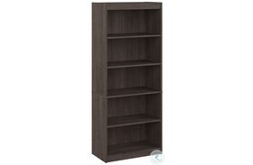 Logan Medium Gray Maple 30" 5 Shelf Bookcase