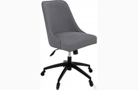 Kinsley Gray Swivel Upholstered Desk Chair