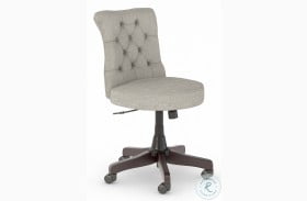 Key West Light Gray Mid Back Tufted Swivel Office Chair