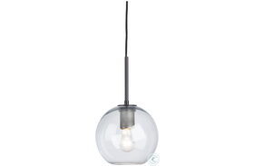 Cordunn Clear And Antiqued Black Pendant Light