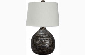 Maire Black and Gold Metal Table Lamp
