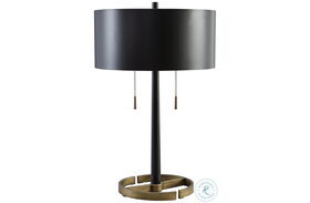 Amadell Black And Gold Table Lamp