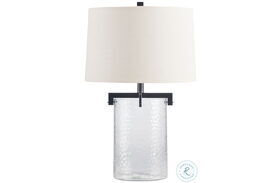 Fentonley Clear And Antique Black Table Lamp