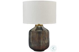 Jadstow Black and Silver Table Lamp